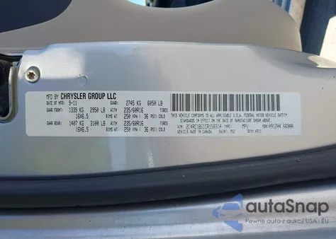 2012 Chrysler Town & Country Touring z USA, uszkodzony, nr VIN 2C4RC1BG1CR158310